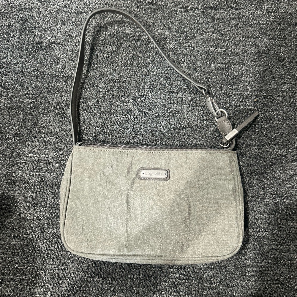 Boglioli Gray Shoulder Bag with Classic Design